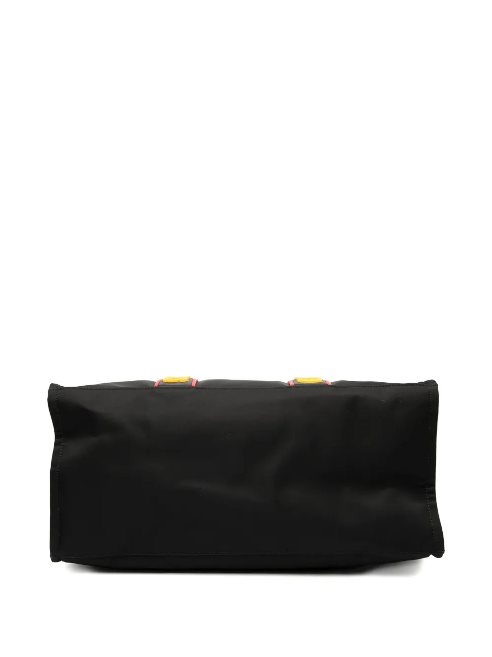 FENDI Pre-owned 2010-2025 Large Nylon Think Yes Shopper Tote Satchel In Black