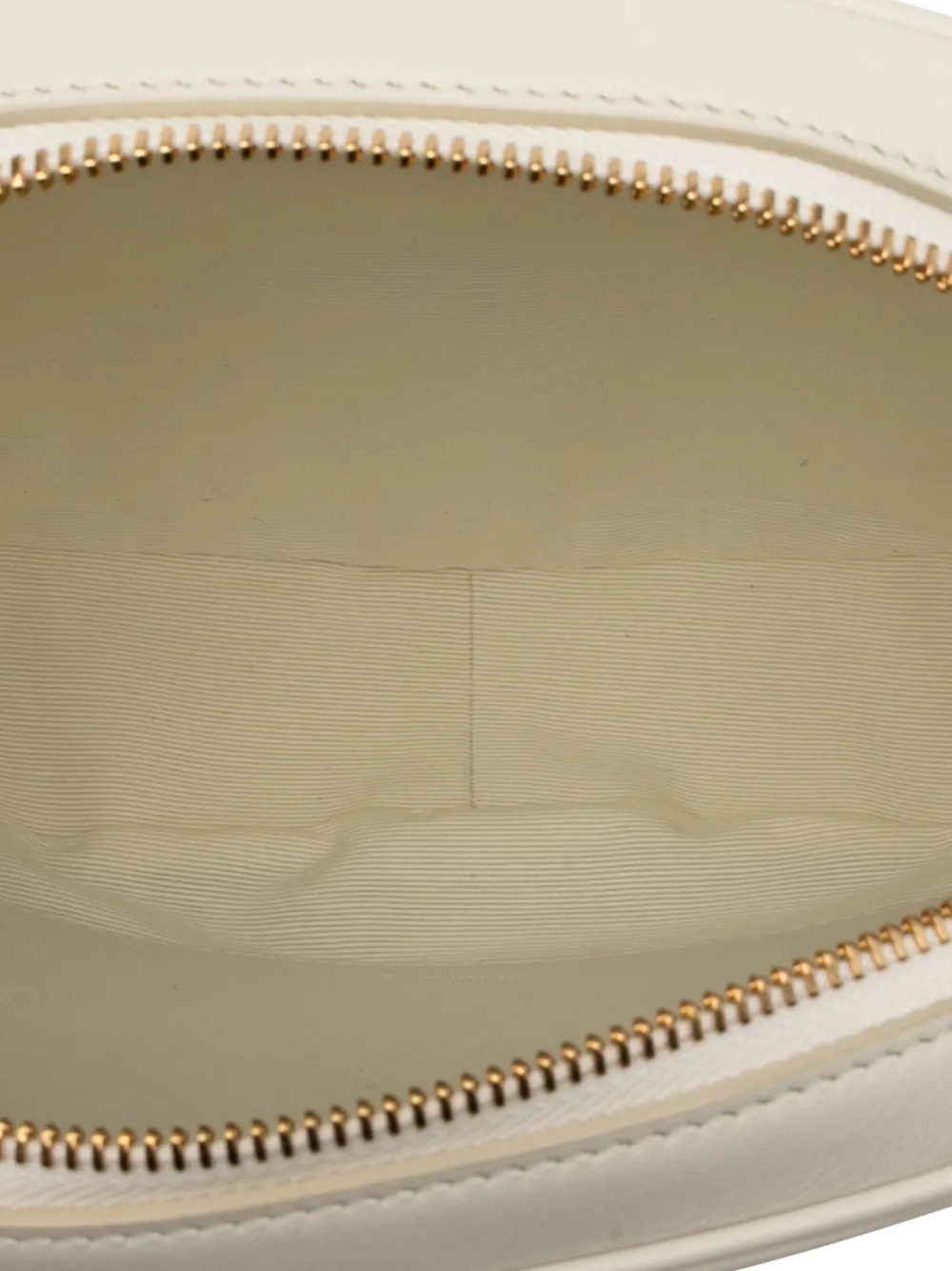 Pre-owned Celine 2019 Quilted Calfskin C Charm Crossbody Bag In White