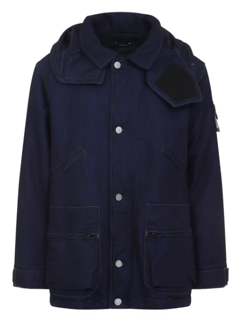 Stone Island hooded-patch cotton jacket