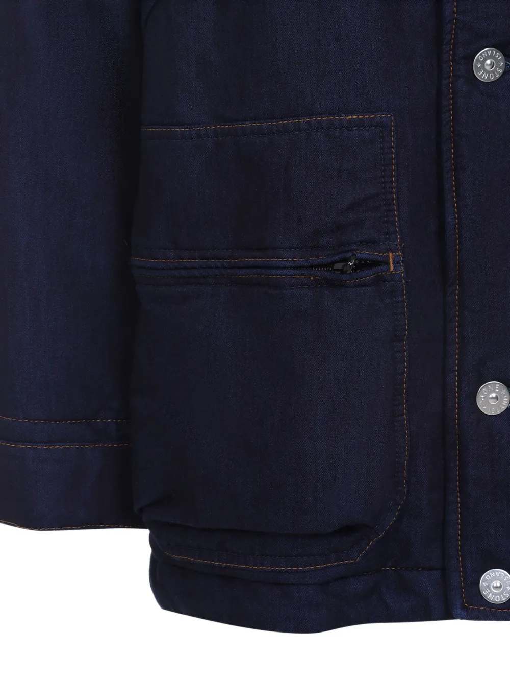 Stone Island Katoenen jack met capuchon Blauw