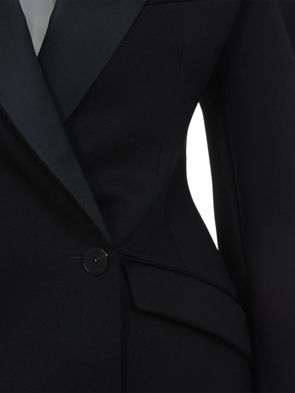 Givenchy Cacoon jack met opstaande kraag Zwart