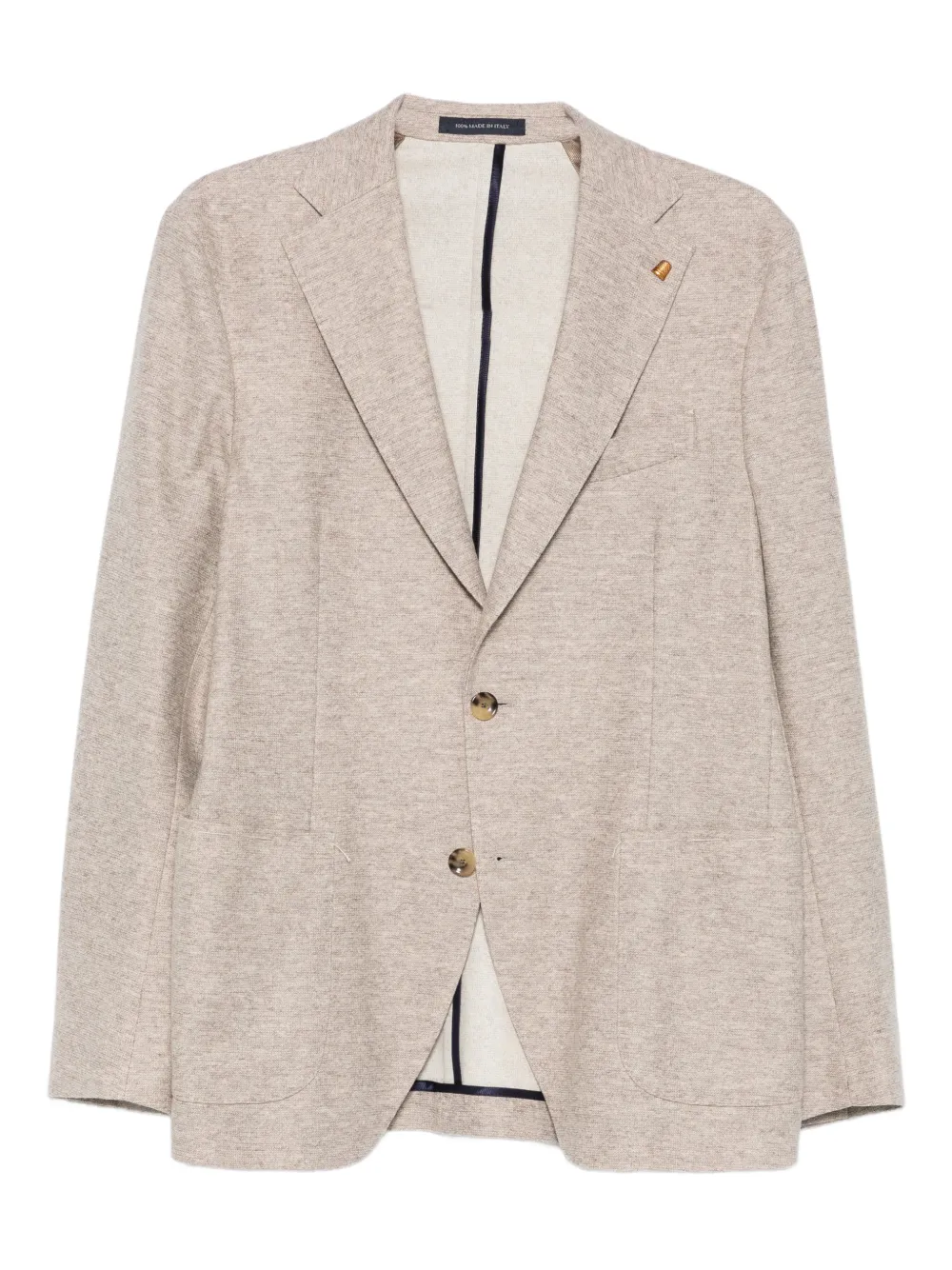 LATORRE lapel-pin single-breasted blazer | Neutrals | Image 1