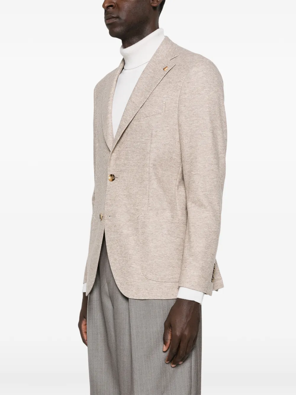  Latorre Lapel-pin Single-breasted Blazer - Neutrals 