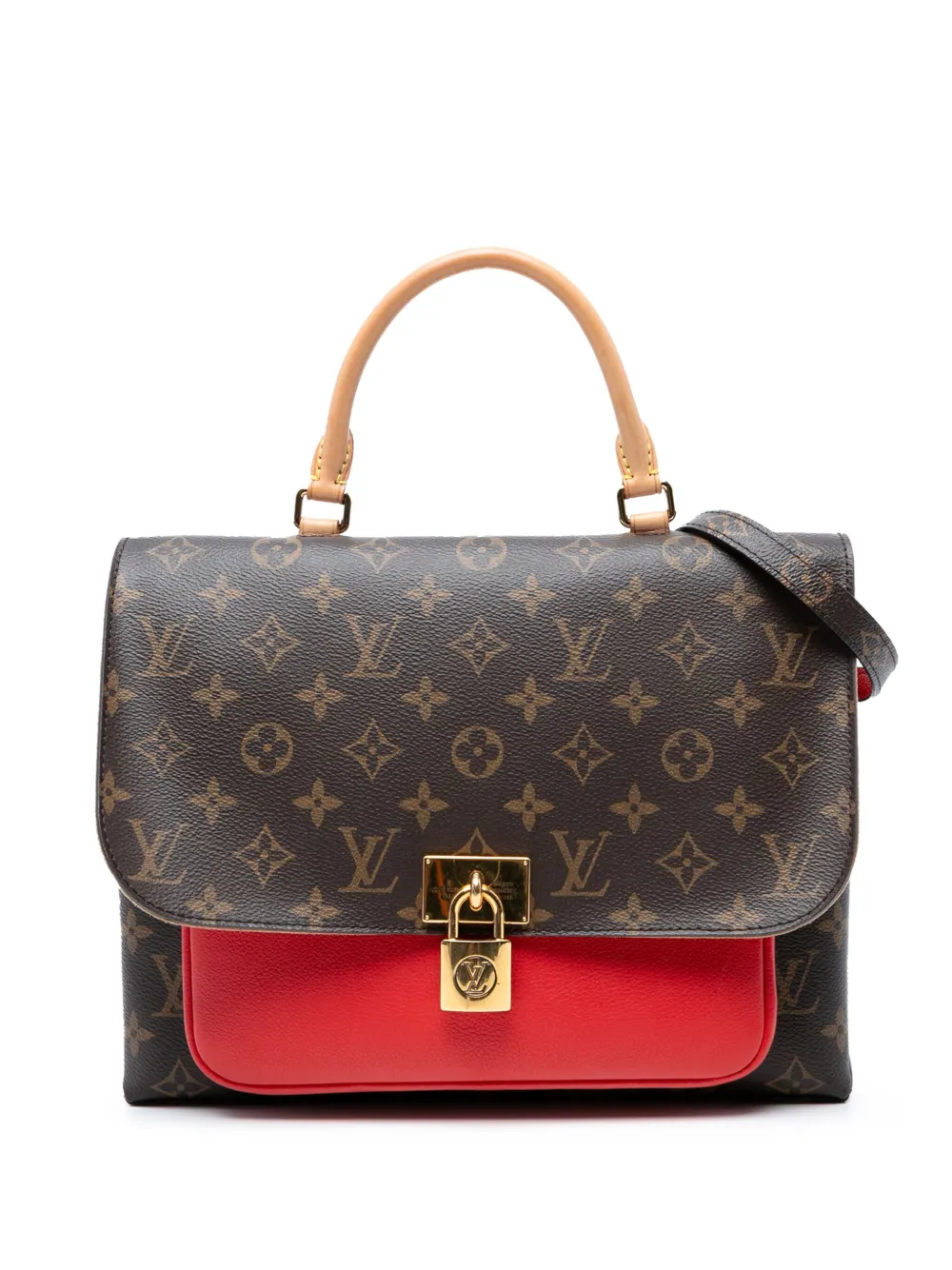 Pre-owned Louis Vuitton 2018 Monogram Marignan Satchel In Brown