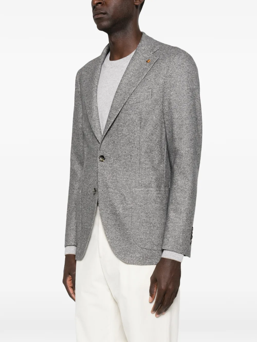  Latorre Notched-lapel Single-breasted Blazer - Grey 