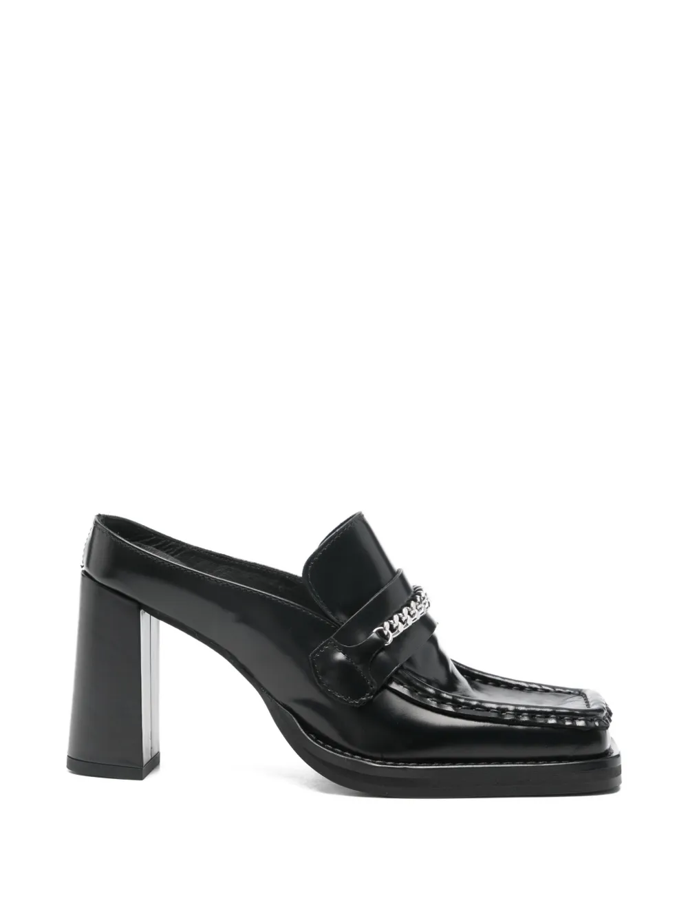 Martine Rose square-toe chain mules - Nero