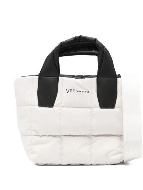VeeCollective mini Porter quilted-design tote bag
