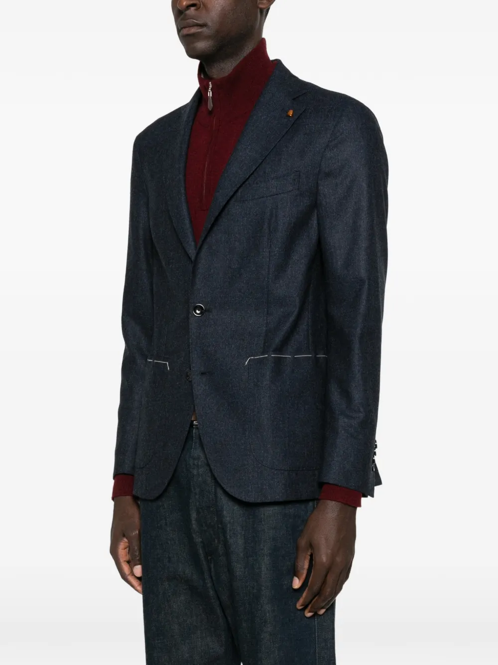  Latorre Single-breasted Blazer - Blue 