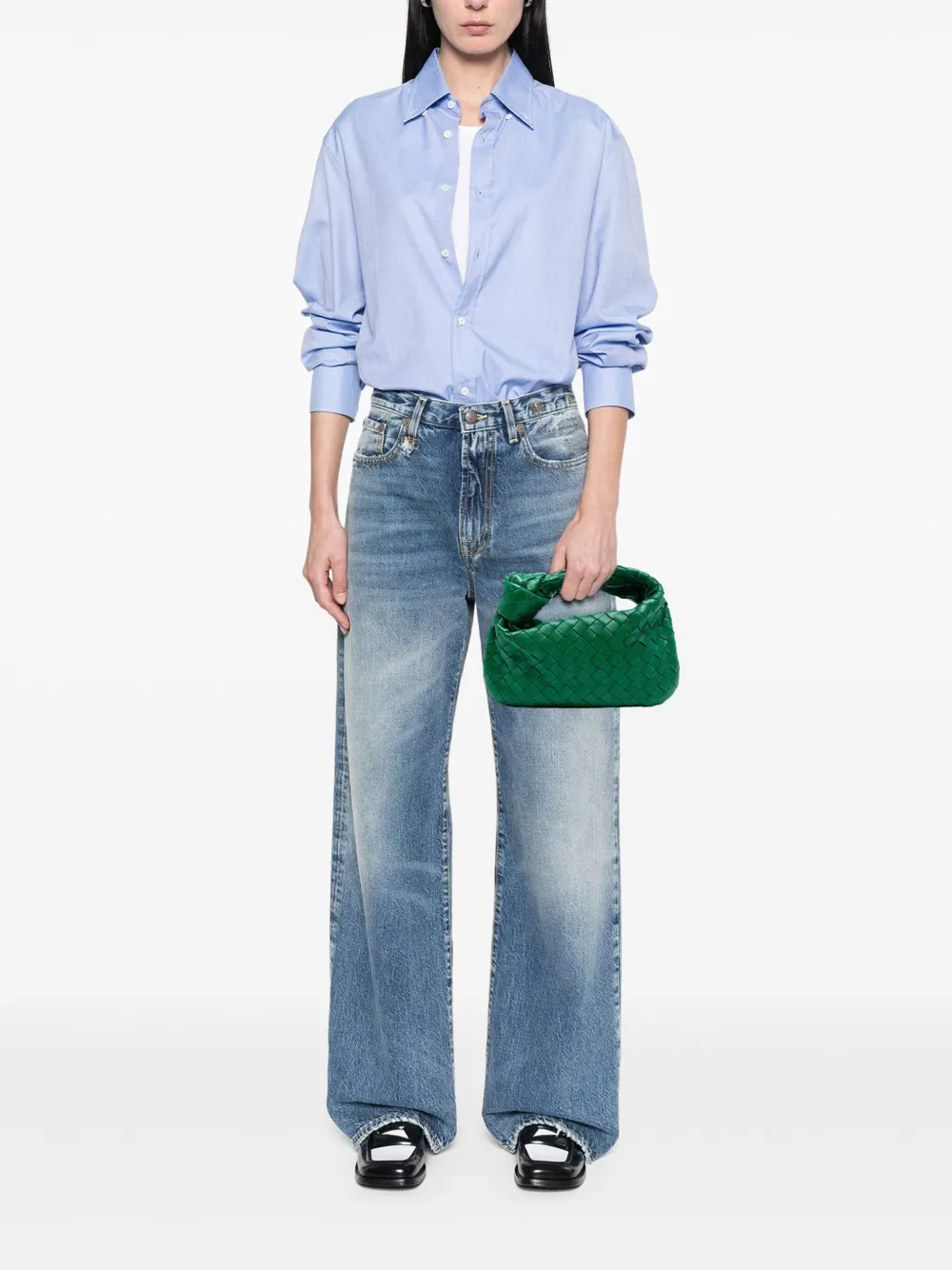 Pre-owned Bottega Veneta 2012-2025 Mini Nappa Intrecciato Jodie Hobo Bag In Green