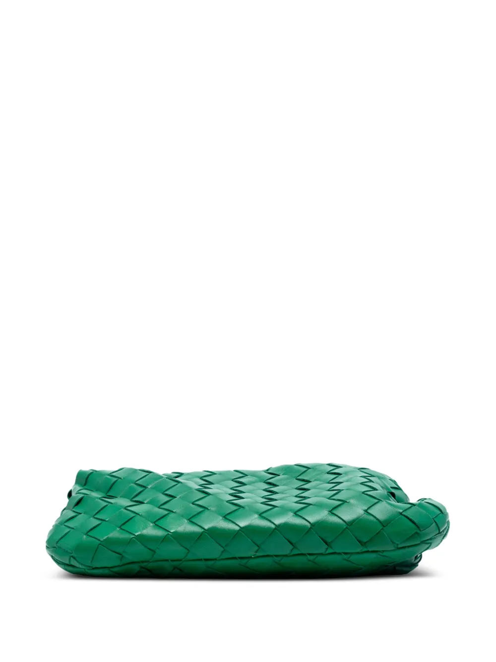 Pre-owned Bottega Veneta 2012-2025 Mini Nappa Intrecciato Jodie Hobo Bag In Green