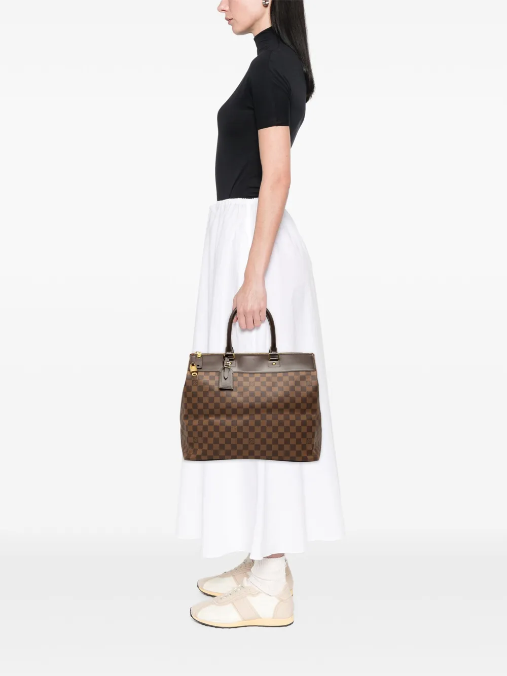 Louis Vuitton Pre-Owned 2001 Damier Ebene Greenwich PM travel bag | Pre-Owned | Image 2