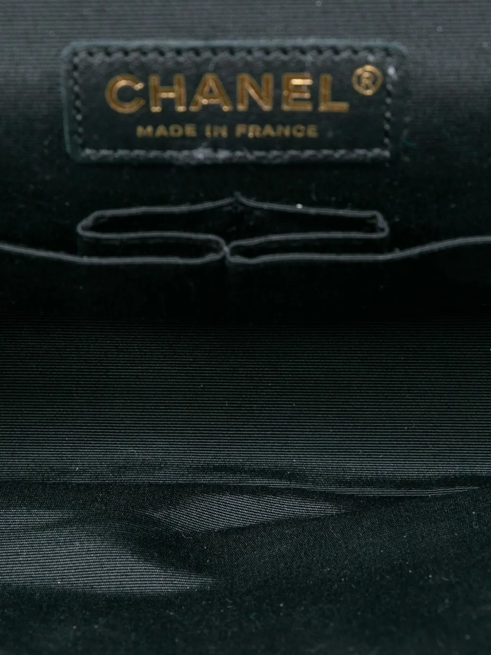 CHANEL Pre-owned 2016-2017 Medium Classic Bicolor Caviar Double Flap Shoulder Bag In Black