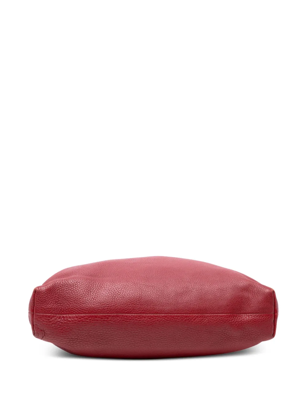 Pre-owned Gucci 2016-2025 Tall Leather Bamboo Shopper Tote Satchel In Red