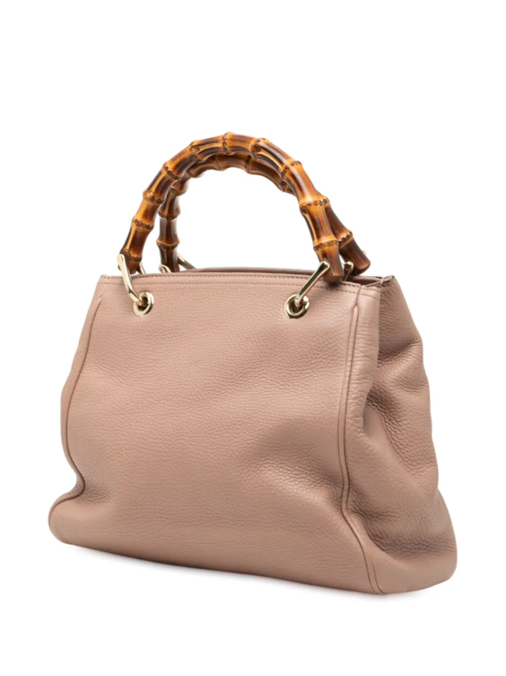 2000-2015 Small Calfskin Bamboo Shopper satchel