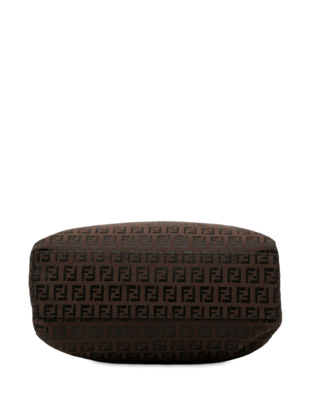 Pre-owned Fendi 2000-2010 Zucchino Canvas Tote Bag In Brown