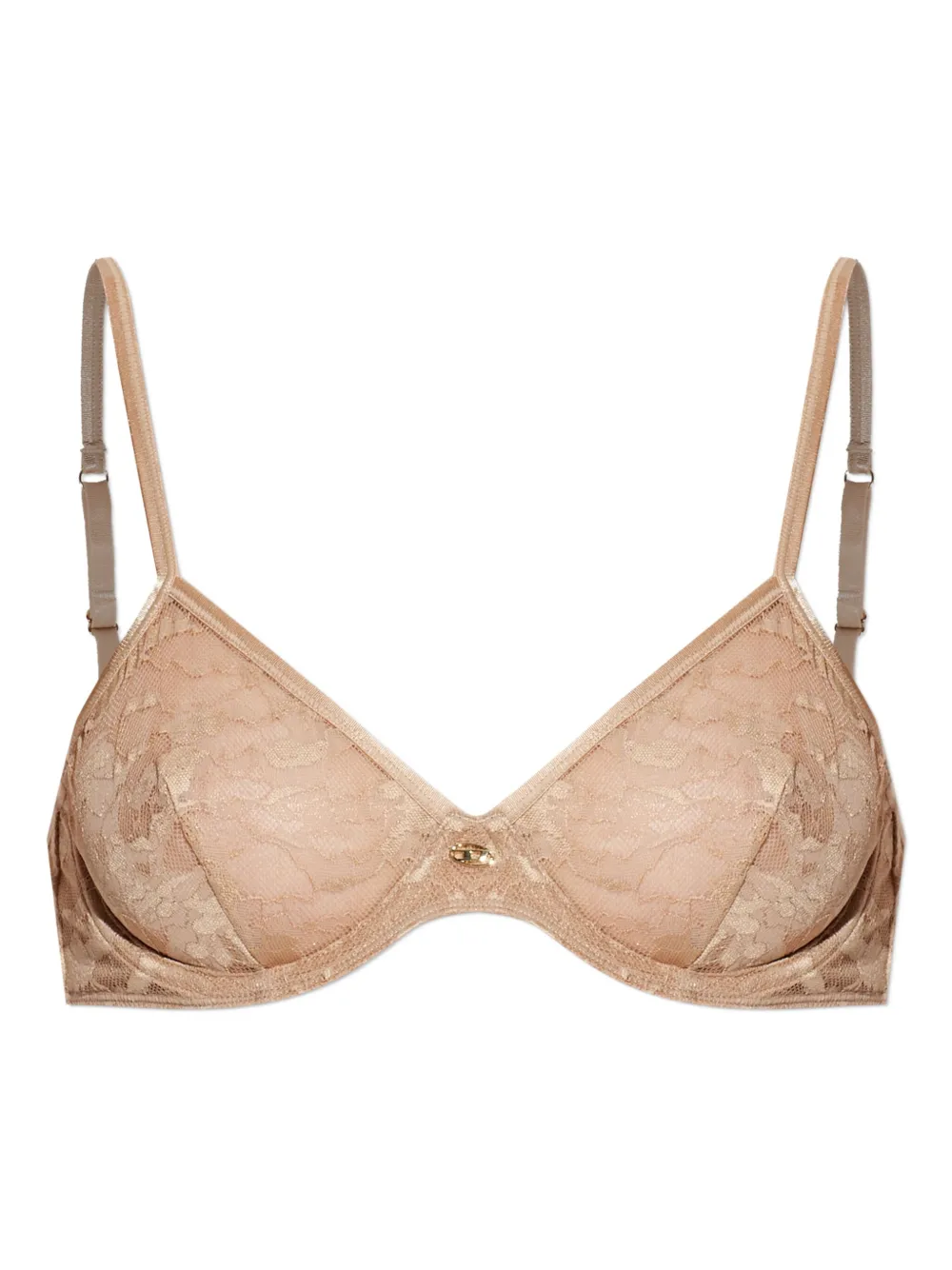 Diesel Lace D-wire-utlt Bra In Brown