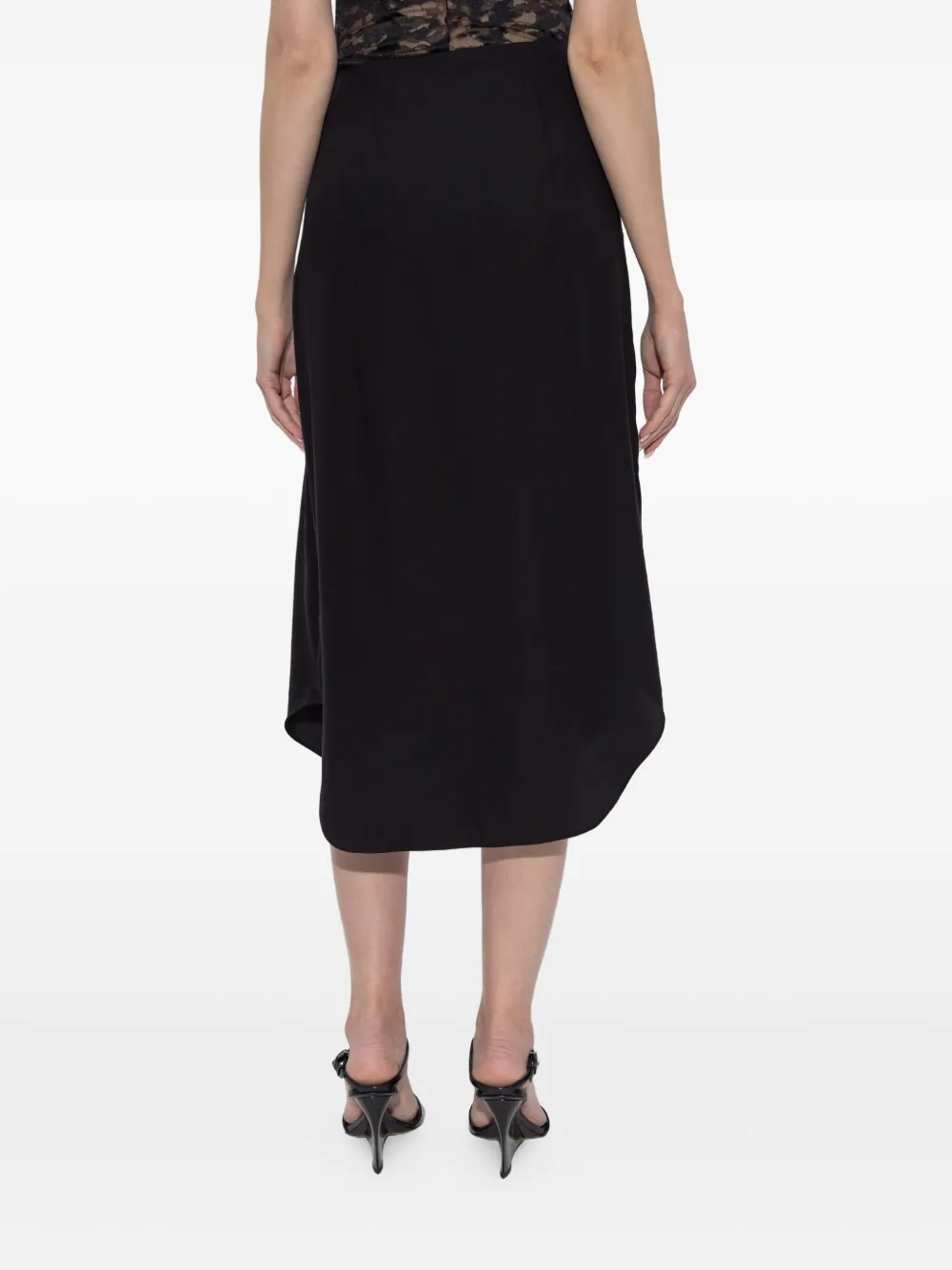 Diesel Tie Detail Skirt In Black