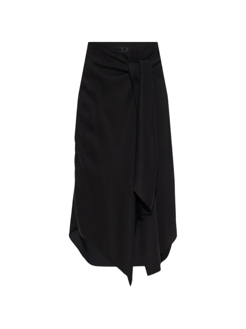 Diesel O-Tali midi-rok met strikdetail Zwart