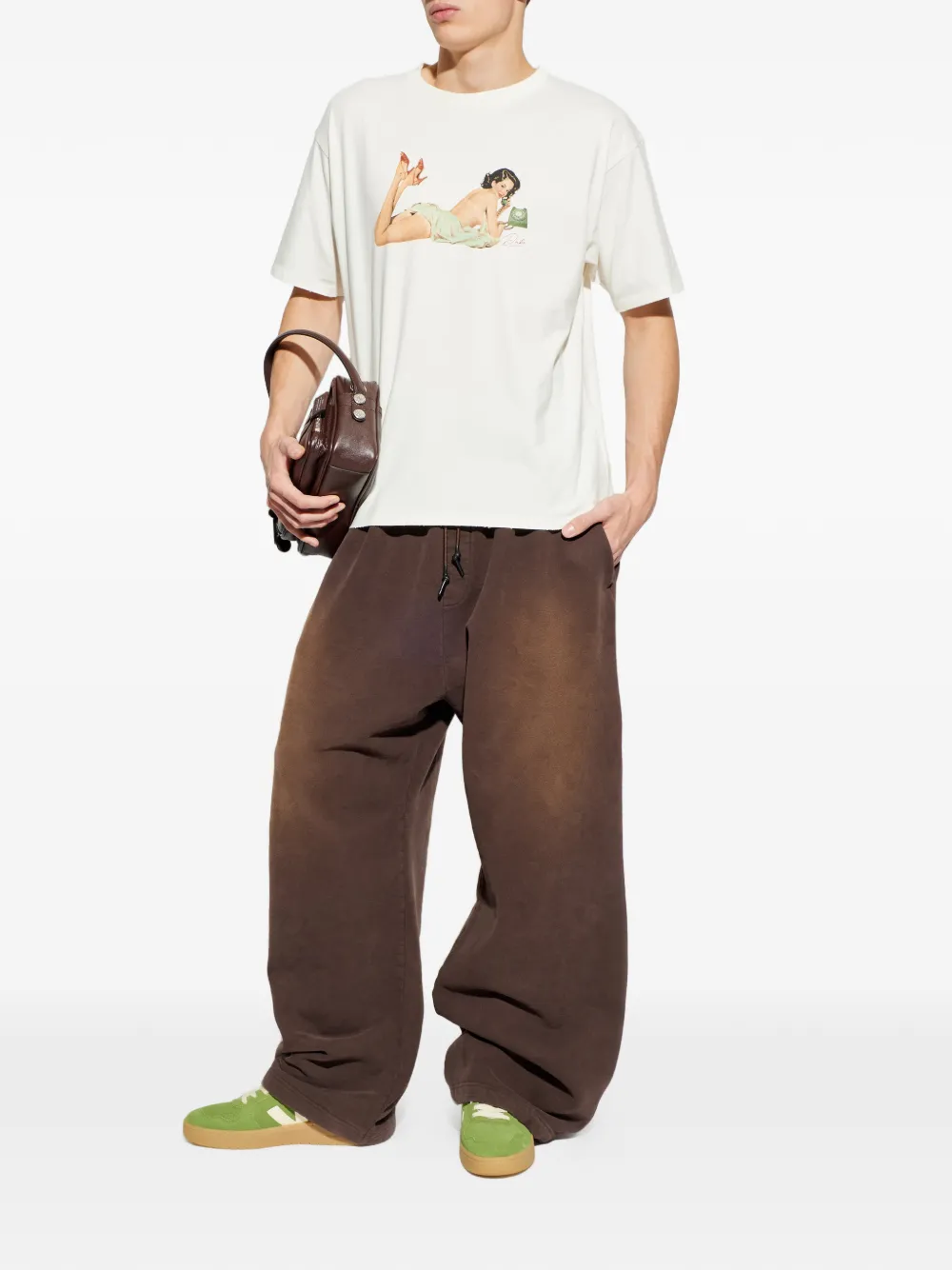 DUKE & DEXTER graphic T-shirt - Beige