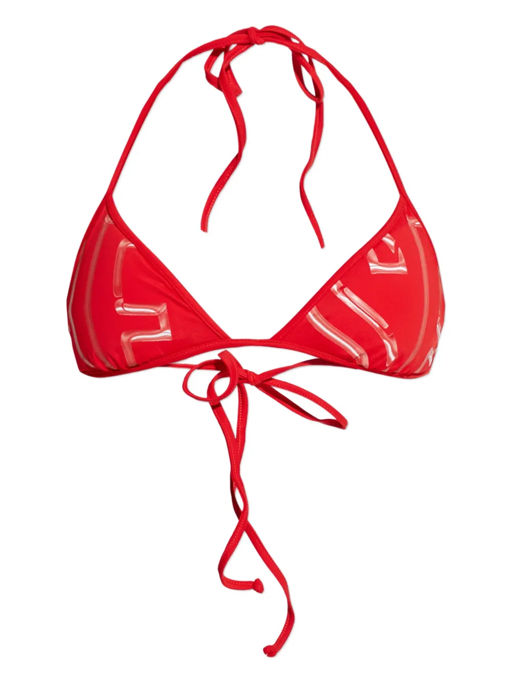 Diesel Tie Detail Bikini In Red
