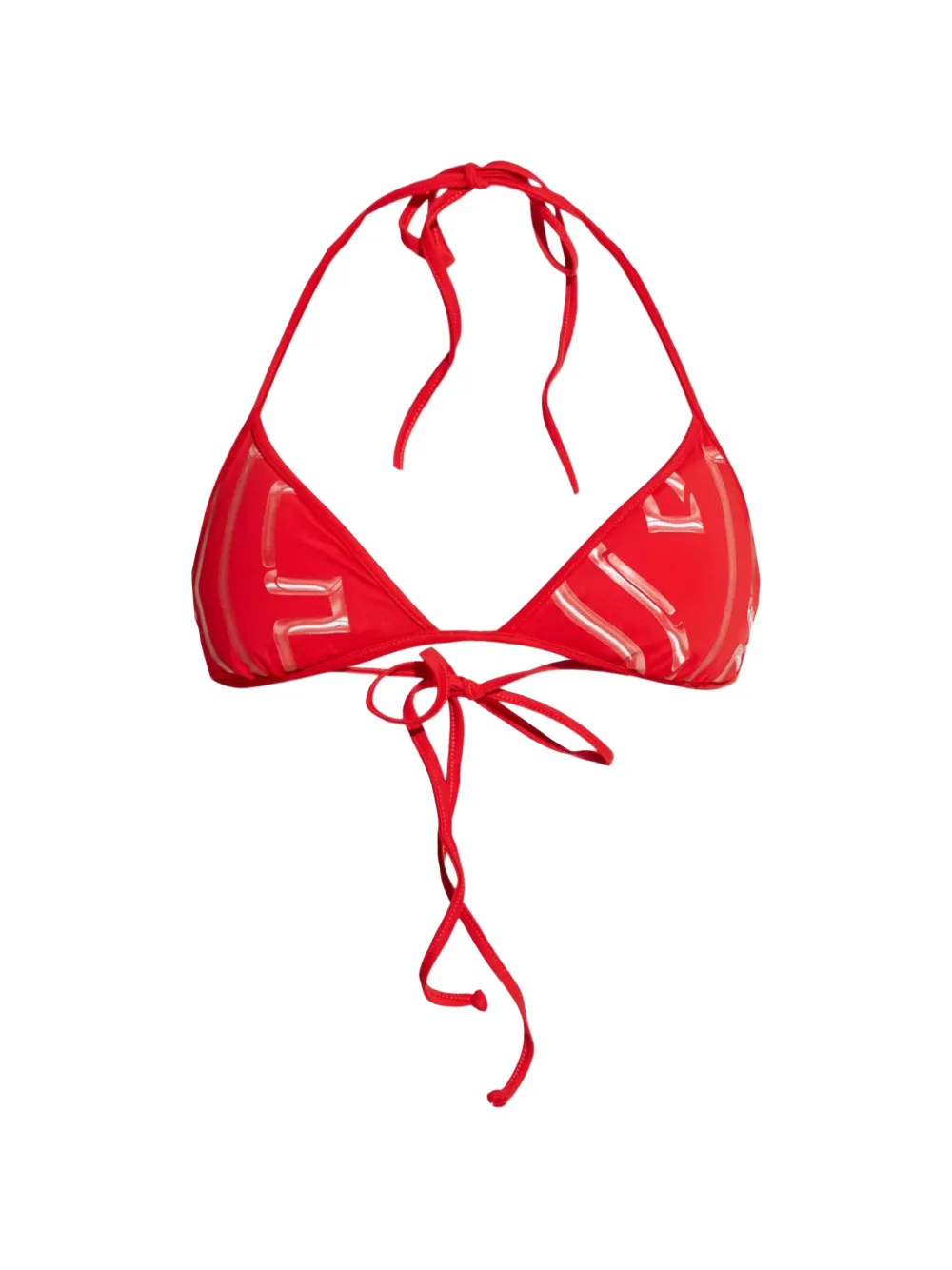 Diesel Kate-d-core tie detail bikini top - Rot