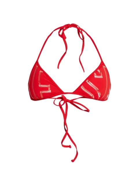 Diesel bikini top with graphic-print
