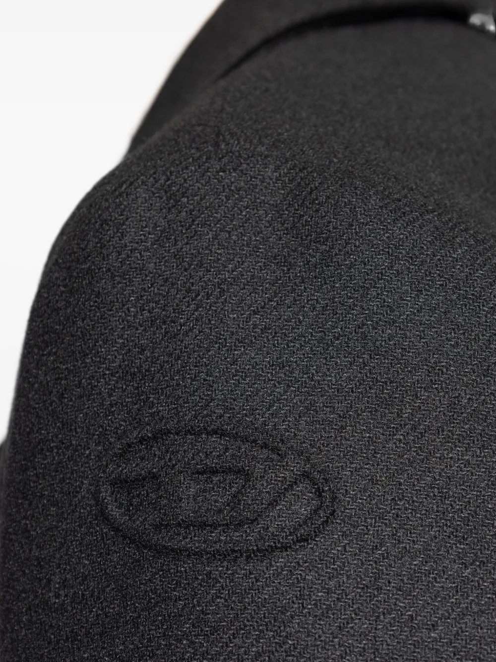 Diesel W-Haley-Wed jas met dubbele rij knopen Zwart