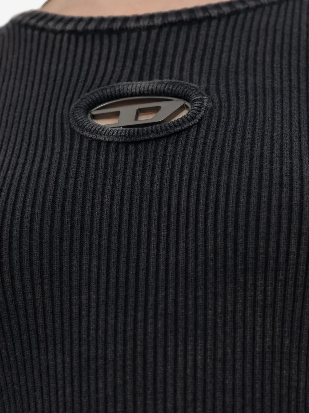 Diesel M-Anchorage-LS mini-jurk Zwart