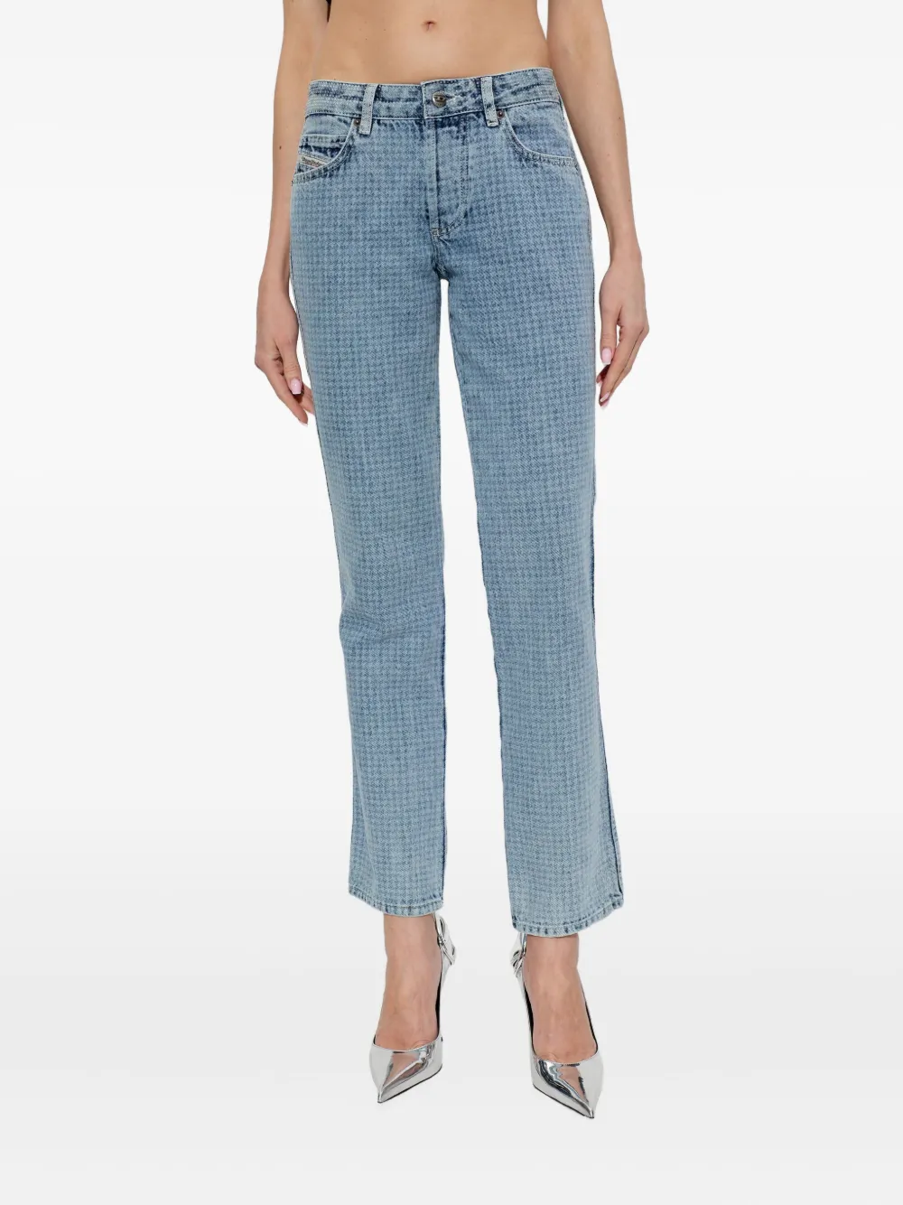 Diesel 1992 D-Jiann jeans met patroon Blauw