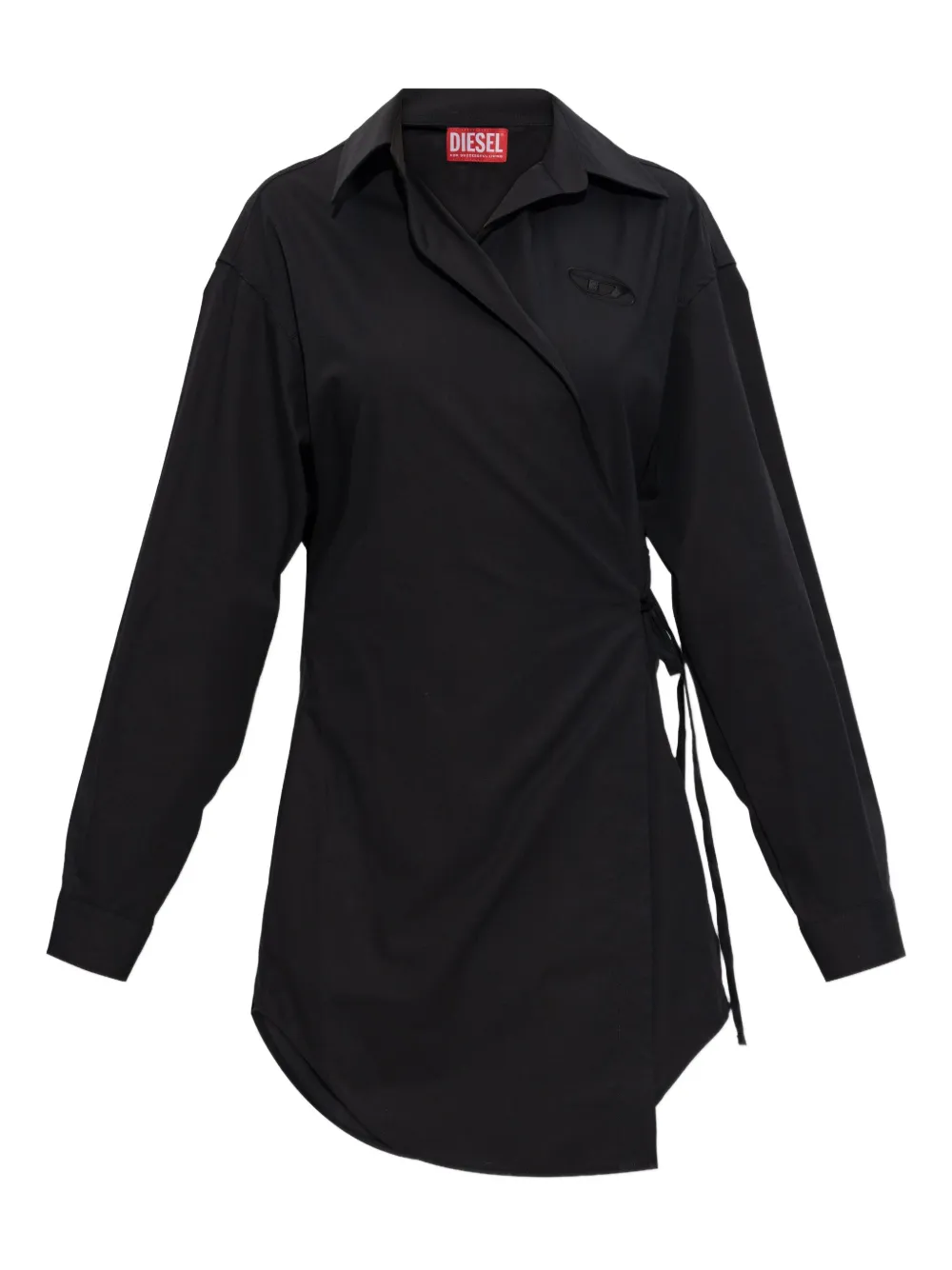 Diesel D-Delphos-S1 wrap logo-embroidery dress | negro | Image 1
