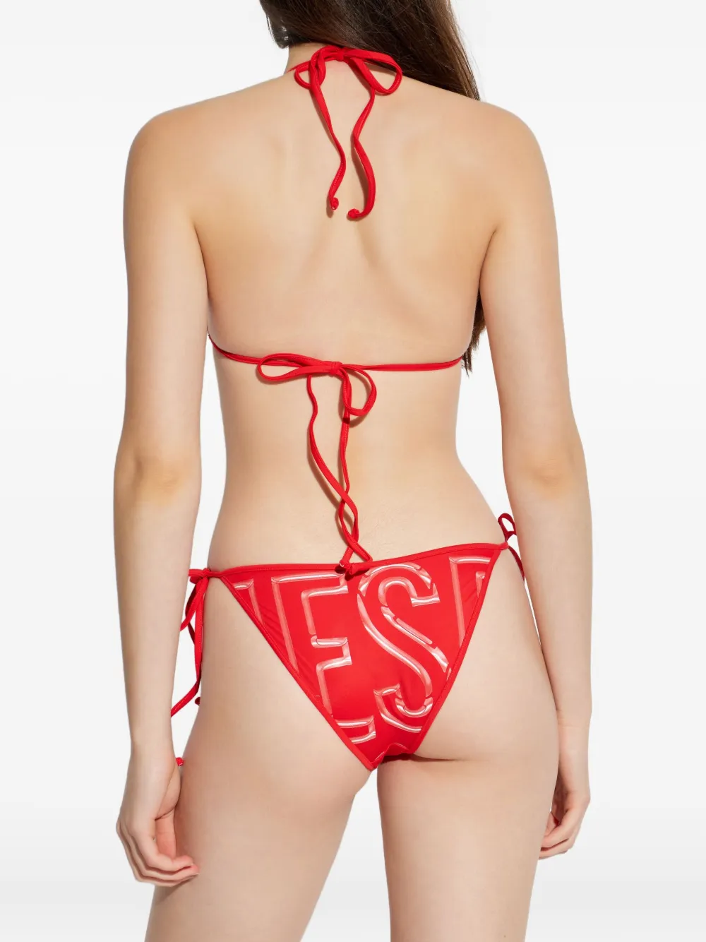 Diesel Tie Taylor-d-core Bikini Bottoms In Red