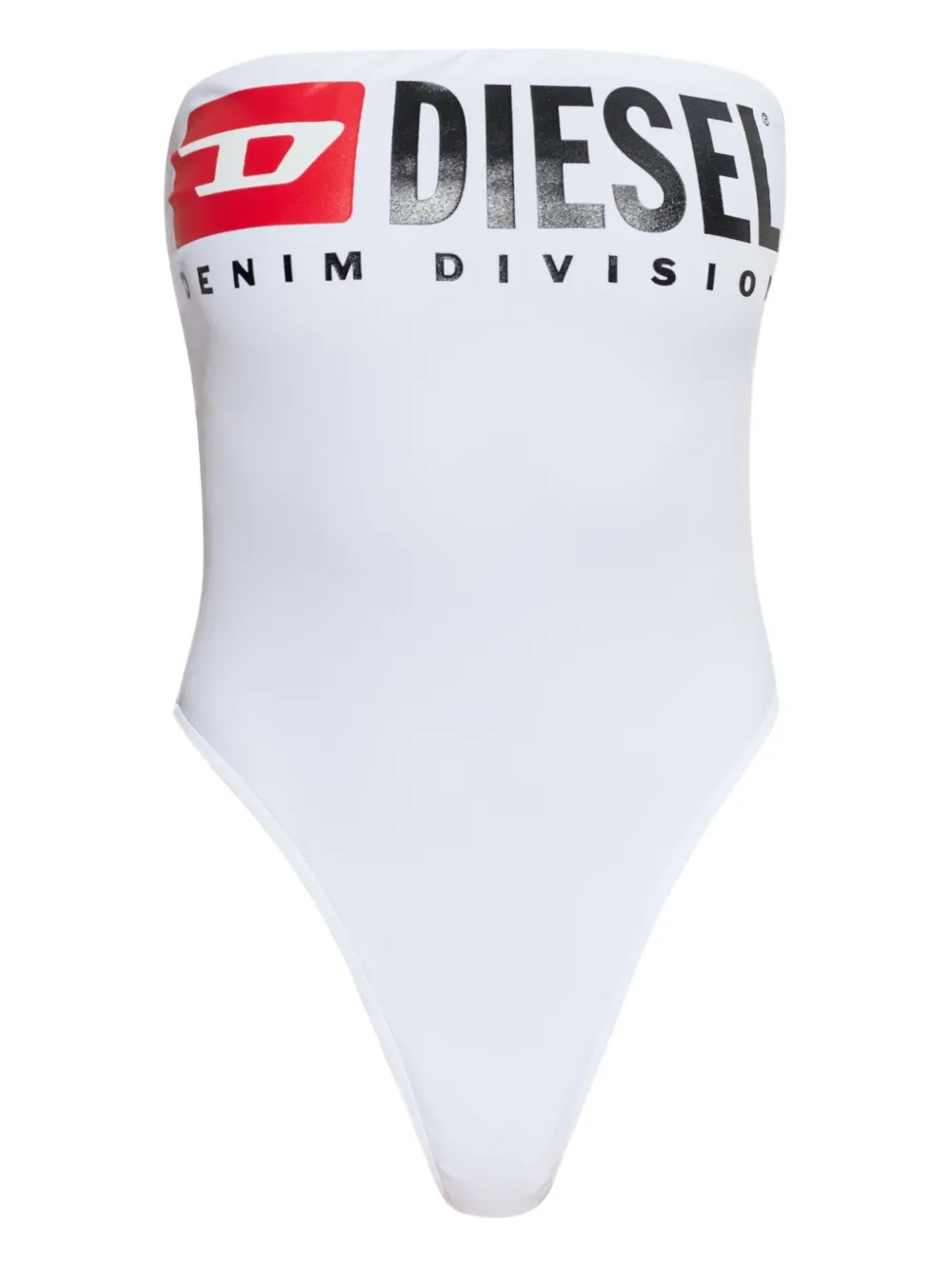 Diesel Cecilia-d-core logo band swimsuit - Bianco