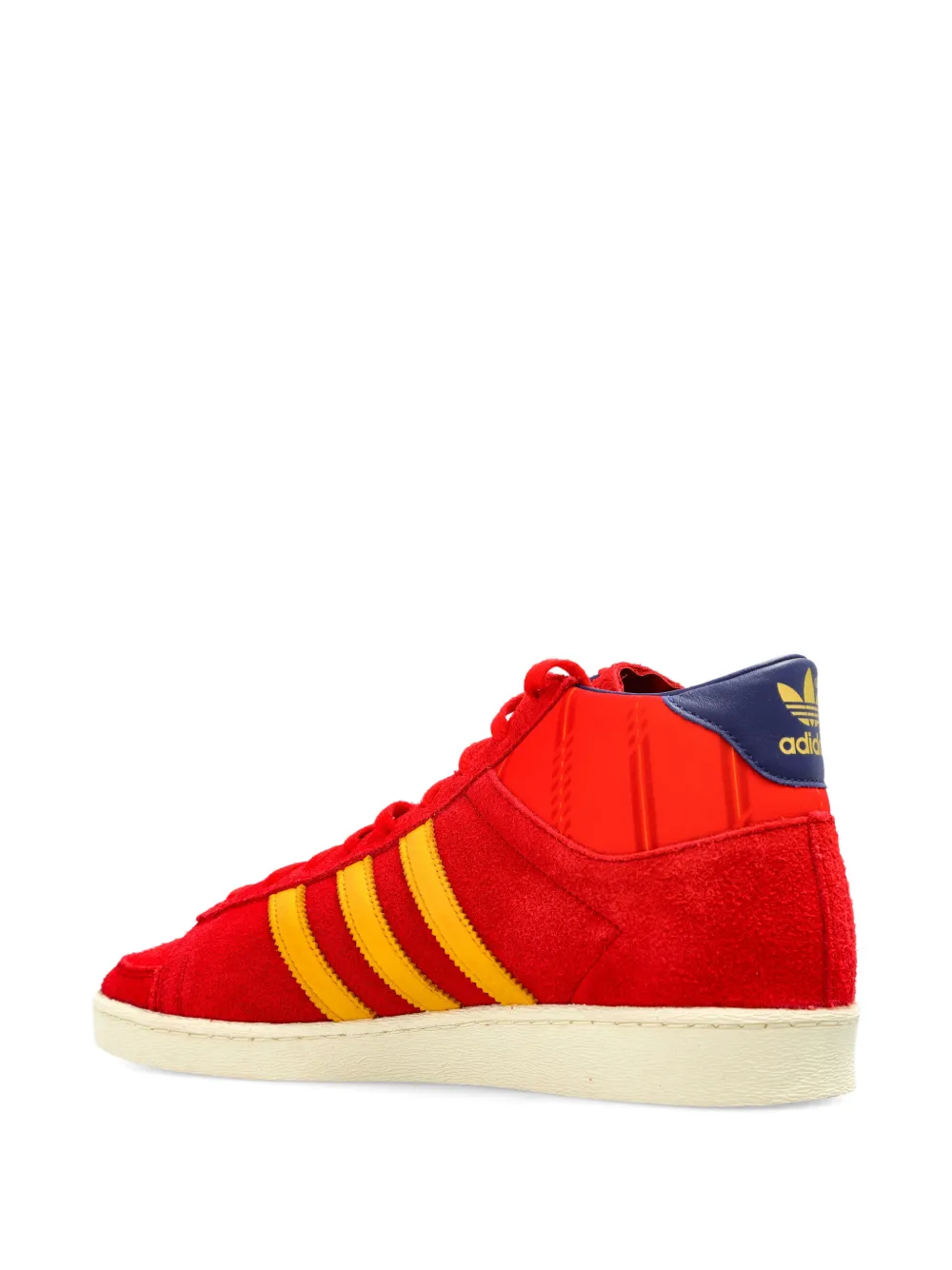 adidas JABBAR gestreepte high-top sneakers Rood