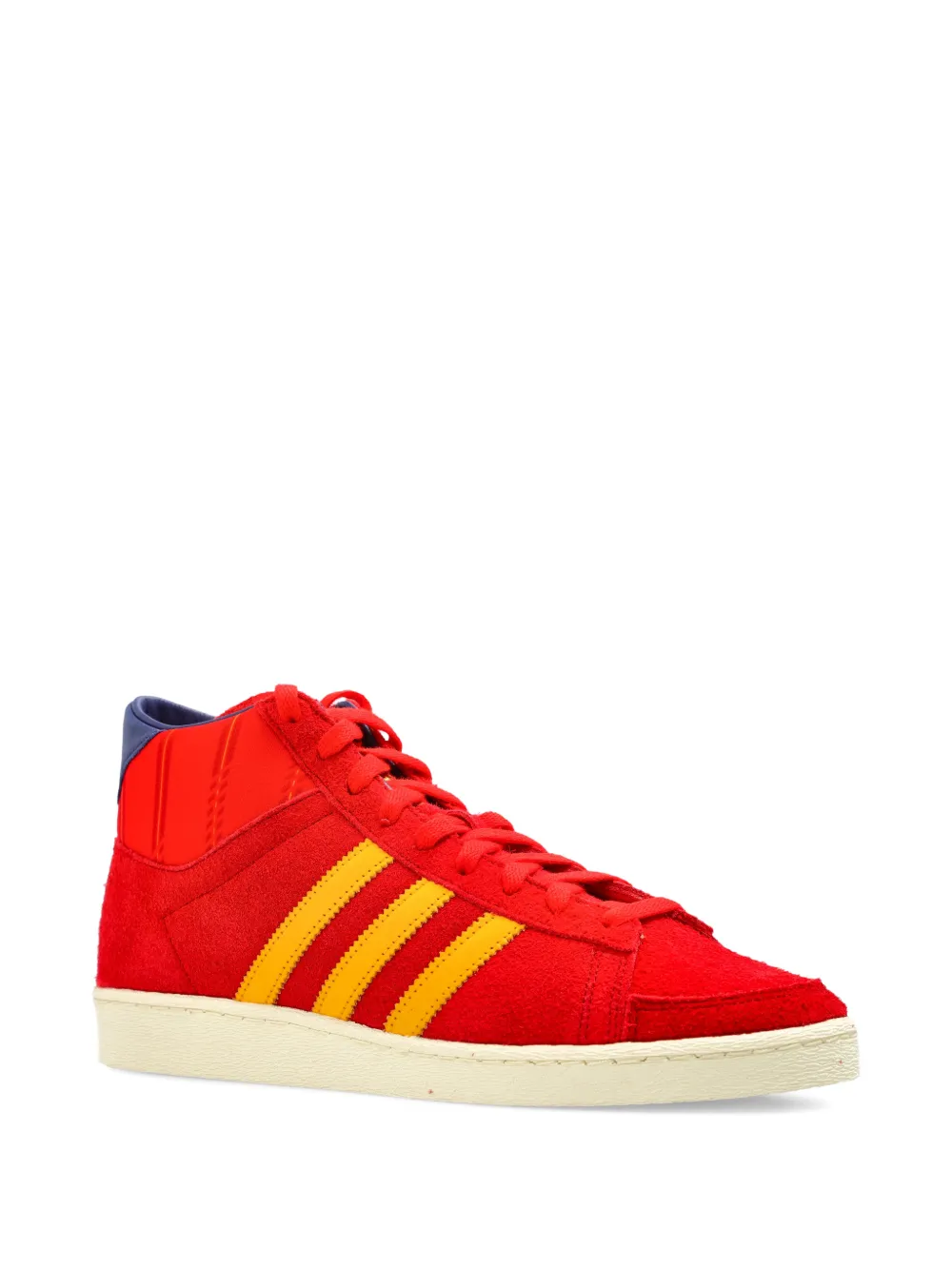 adidas JABBAR gestreepte high-top sneakers Rood