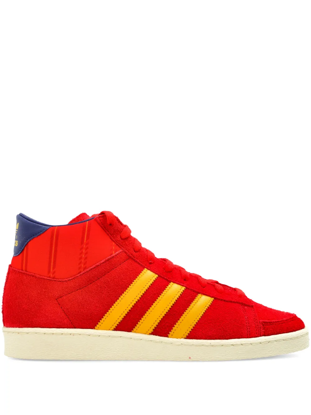 adidas JABBAR gestreepte high-top sneakers Rood