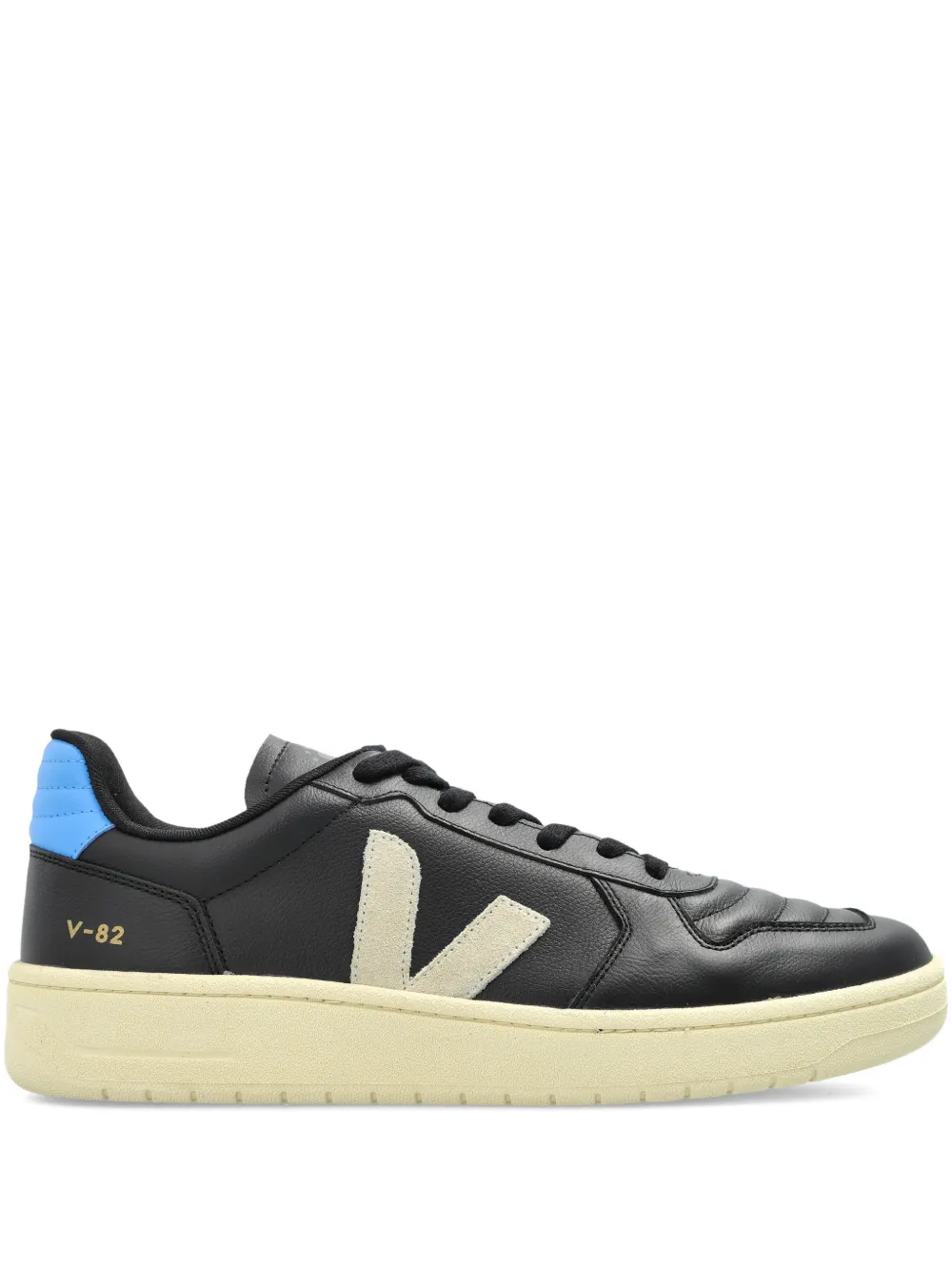 VEJA V-82 II leather sneakers Zwart
