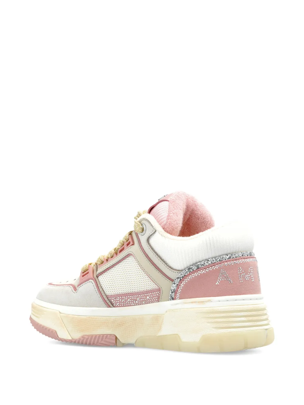 AMIRI glitter-embellished sneakers Beige