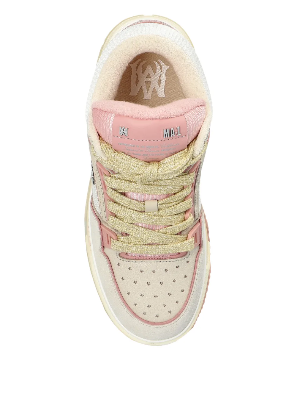 AMIRI glitter-embellished sneakers Beige