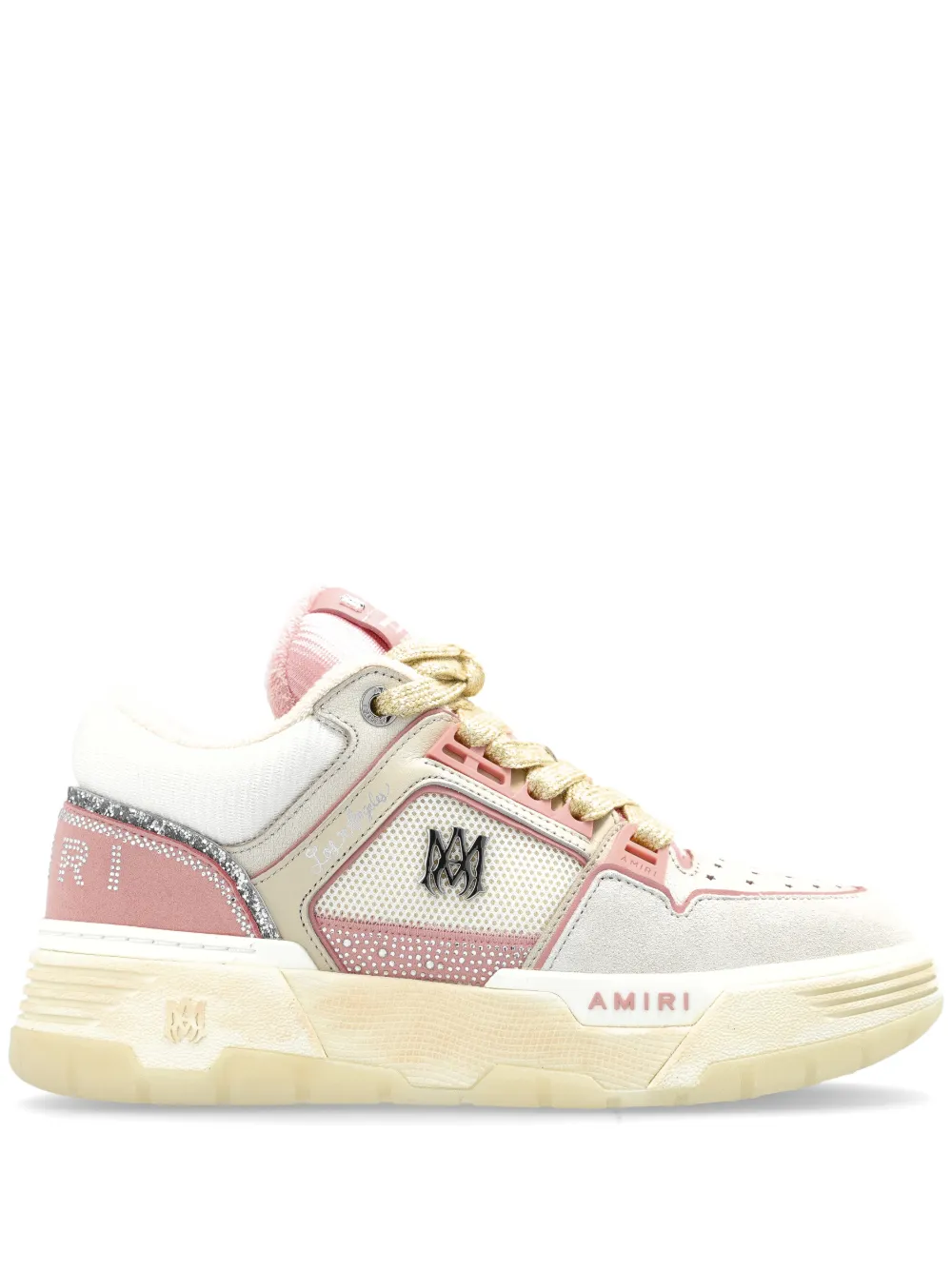 AMIRI glitter-embellished sneakers Beige
