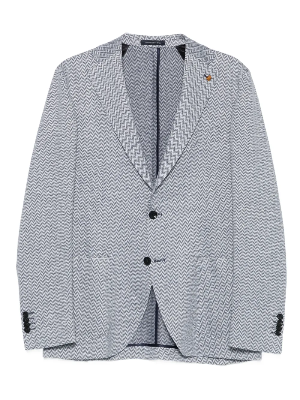 LATORRE herringbone-pattern blazer | Blue | Image 1