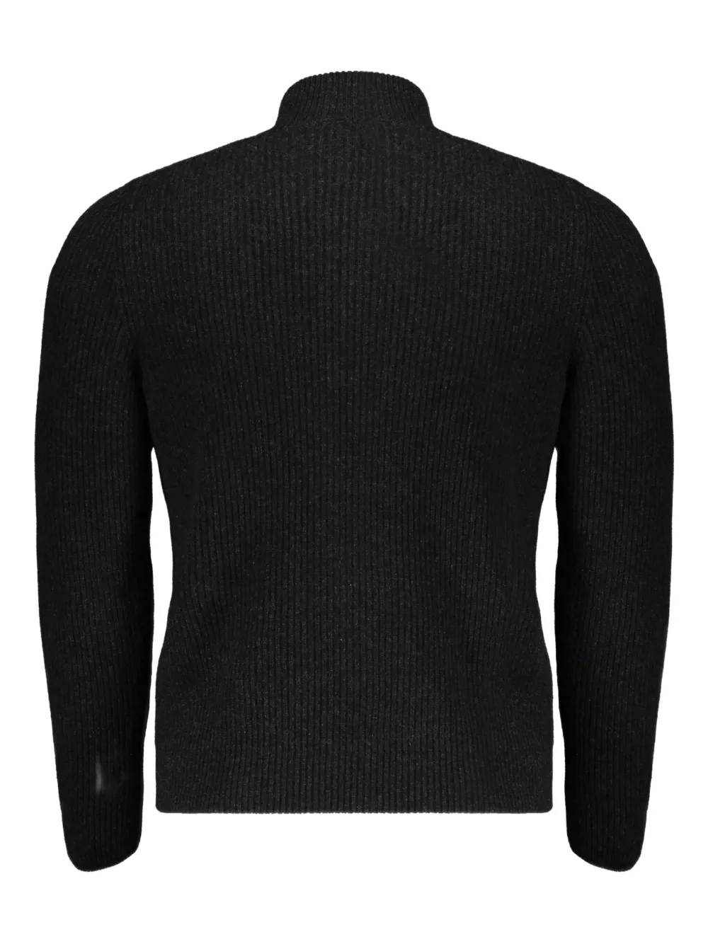 Moorer Ares-cah Zip-up Turtleneck Cardigan In Multi