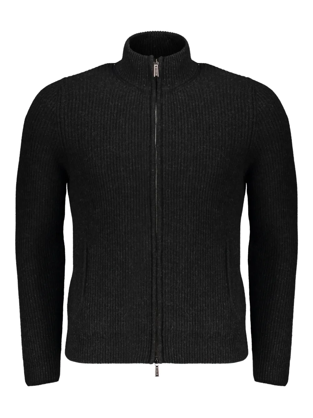 Moorer Ares-cah Zip-up Turtleneck Cardigan In Multi