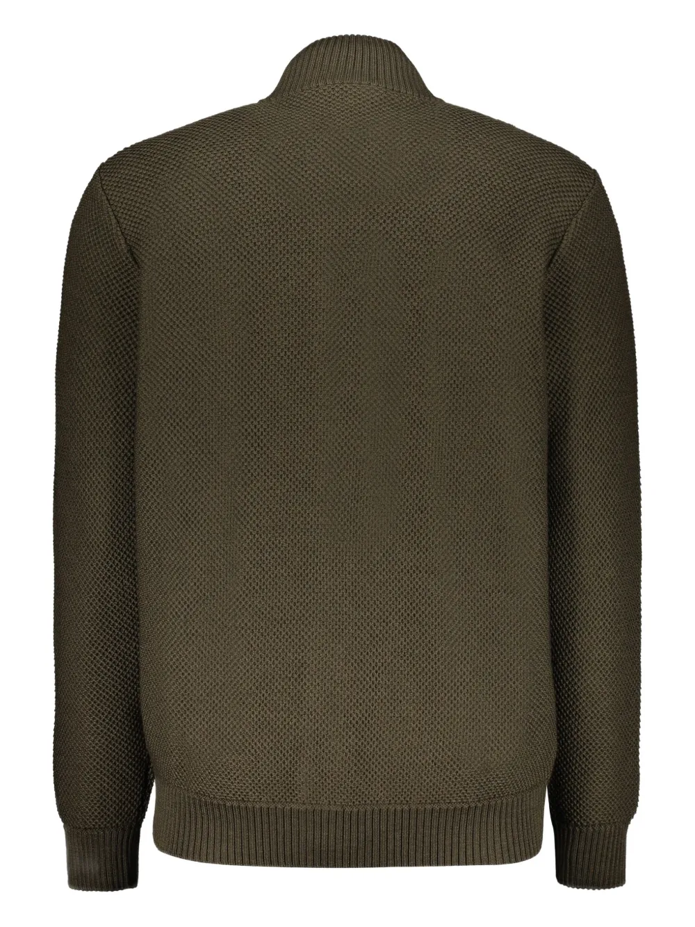 Moorer Dominic-hn Chest-pocket Button-up Cardigan In Green