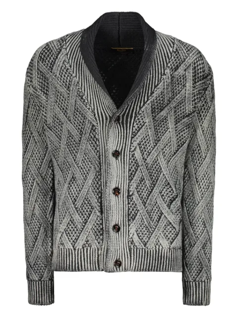 Moorer Lelio-LTC diamond-knit cardigan