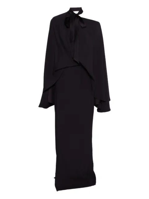 Taller Marmo Brooks tie neck maxi dress