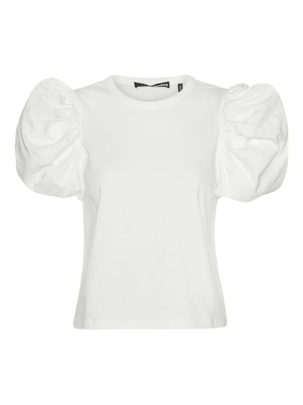 Rotate Birger Christensen Puff-sleeves T-shirt In White