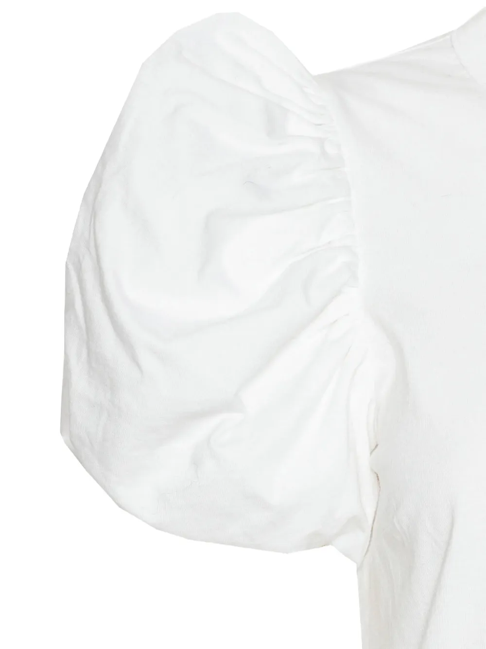 Rotate Birger Christensen Puff-sleeves T-shirt In White