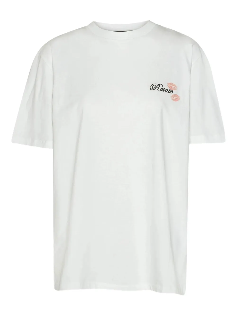 Rotate Birger Christensen Logo-embroidered T-shirt In White