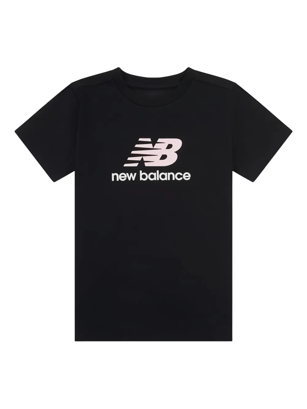 New Balance Kids logo-print T-shirt - ブラック