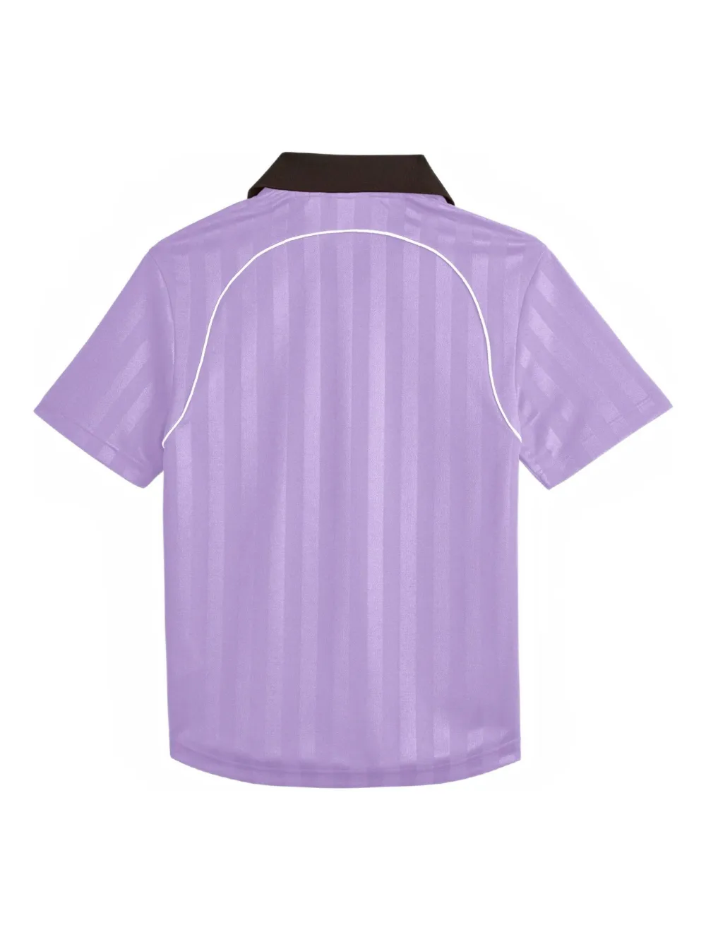 Wales Bonner X Adidas Striped Collar T-shirt In Purple